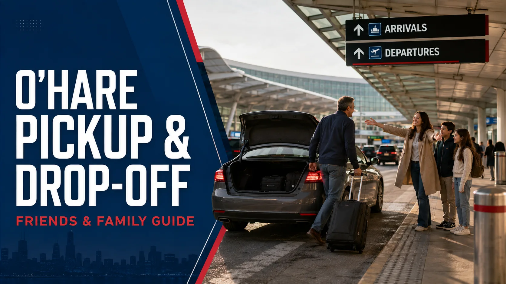 Ohare pickup and drop off guide for friends and family