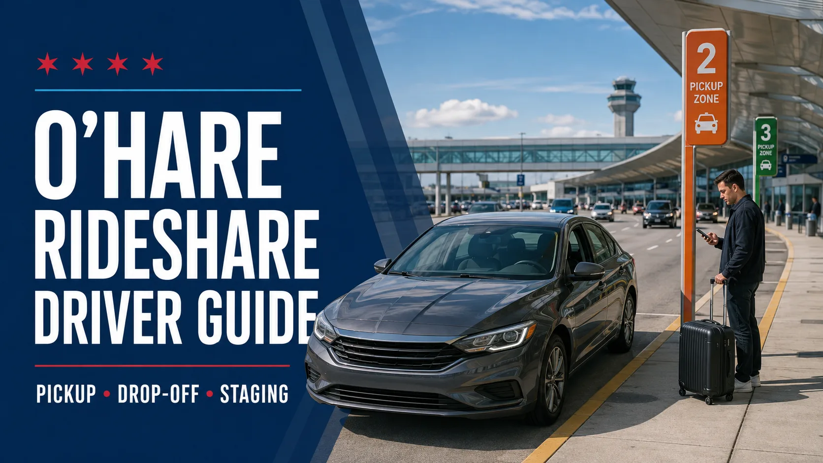 O’Hare Airport Pickup and Drop-Off Guide for Rideshare Drivers - pickup, drop off, staging