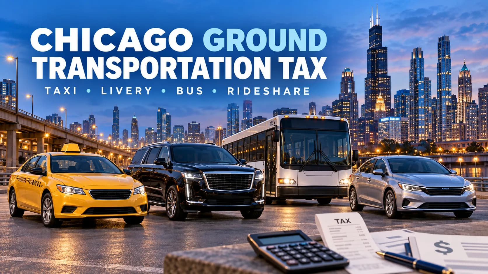 Chicago Ground Transportation Tax - Taxi, Livery, Bus, Rideshare